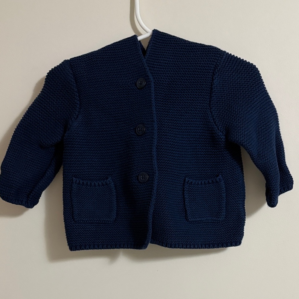 Navy Blue Kids Knit Sweater